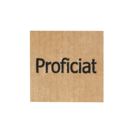 Wish label Proficiat kraft black 500pcs