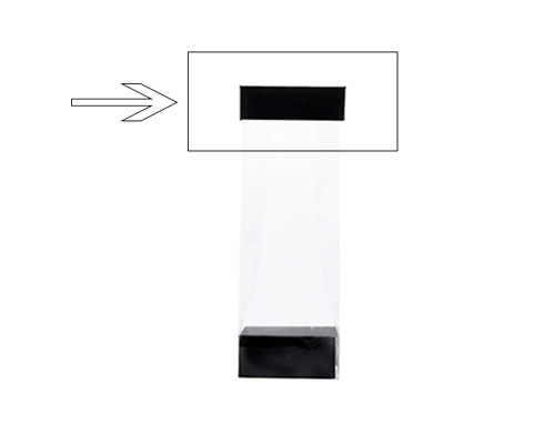 Arosa clip 70mm black