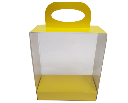 Pvc box shoe L170xW80xH170mm interior jaune laqué