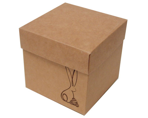 Cubebox Bunny L100xW100x95mm Kraft 
