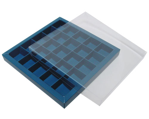 Windowbox 166x166x19mm 25 division blueberry blue