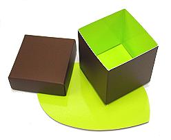 Cubebox appr.125 gr Duo Bali brown-lime