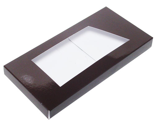 Box for chocolate bar chocolat laque