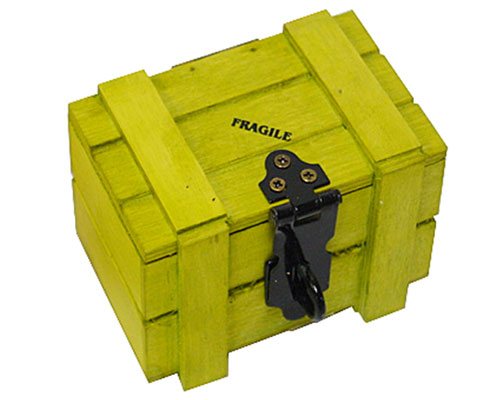 Crate Wood small, lemon