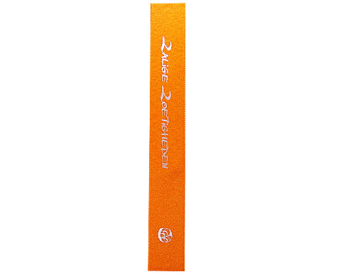 DoubleFaceSatin ZaligeZoetigheden Orange/Silver
