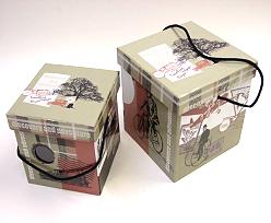 Travel box set of 2  square