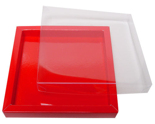 Windowbox 133x133x19mm rouge laque