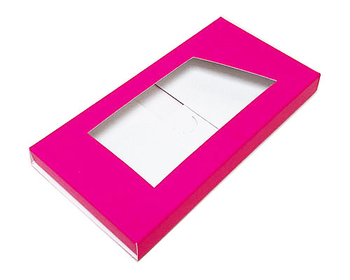 Box for chocolate bar fuchsia