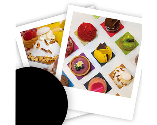 Patisserie cardboard 180x180x2,55mm black