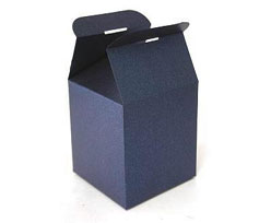 Cubebox handle middle 100x100x100mm nightblue with goldcarton