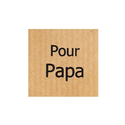 Wish label Pour Papa kraft black 500pcs
