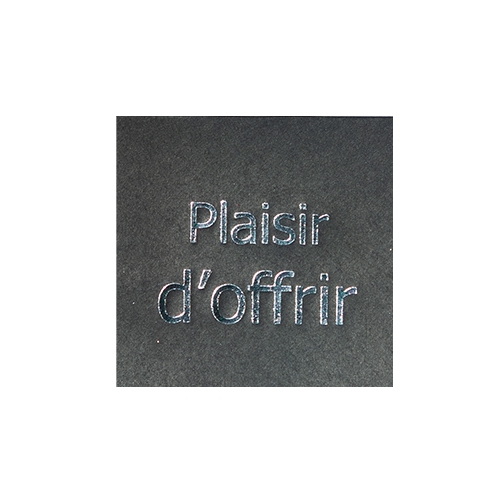 Wish label Plaisir d'offrir black silver 500pcs