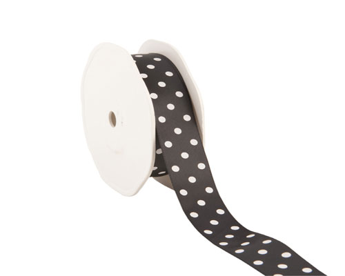 Ribbon dots 23mm/20mtr. col.09 black