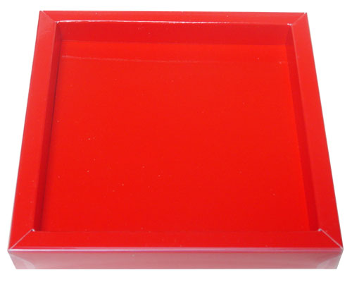 Windowbox 133x133x19mm rouge laque