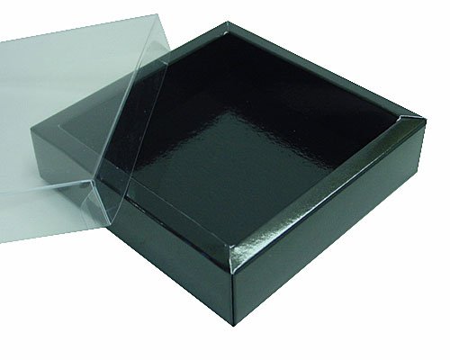 Windowbox 126x126x24mm noir laque