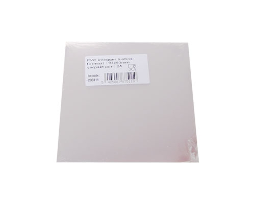 PVC sheet for luxbox 95x95mm / pack 24 pcs