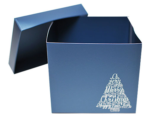 Cubebox Xmas tree 130x130x115mm sea blue