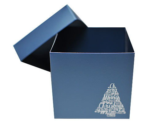 Cubebox Xmas tree 100x100x95mm sea blue