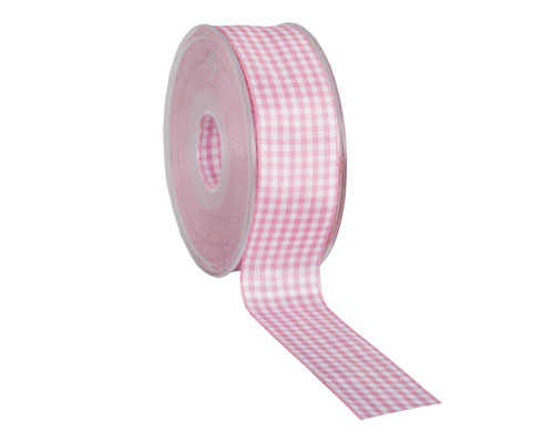 Vichy 25mm/25mtr. pink