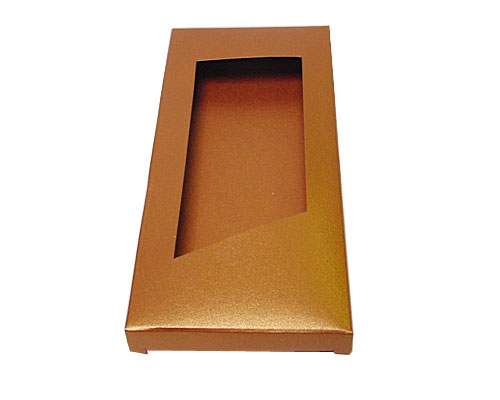 Box for chocolate bar coppertin