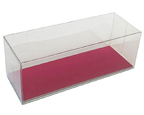 Cakebox transparent L220xW80xH80mm dahlia
