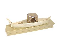 boat venetian large, cermaic, ivorygold