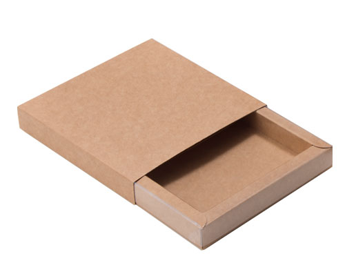 Windowbox mini with sleeve 105x105x18mm kraft-brown