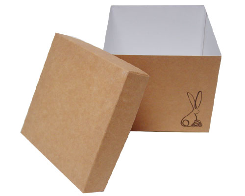 Cubebox Bunny L130xW130x115mm Kraft 