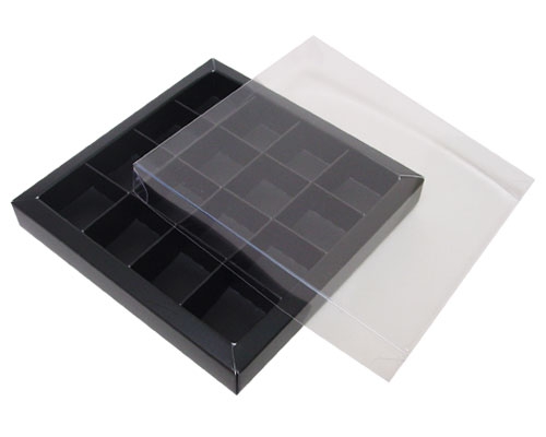 Windowbox 133x133x19mm 16 division black 