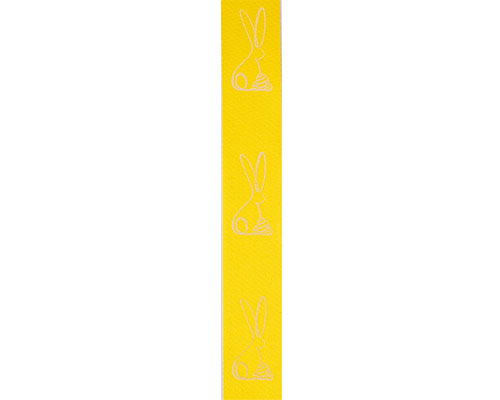 Ribanbel lint Bunny yellow/white 25mm 