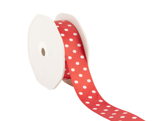 Ribbon dots 23mm/20mtr. col.65 red