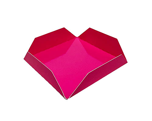 Tray patisserie square 47x47mm Fuchsia