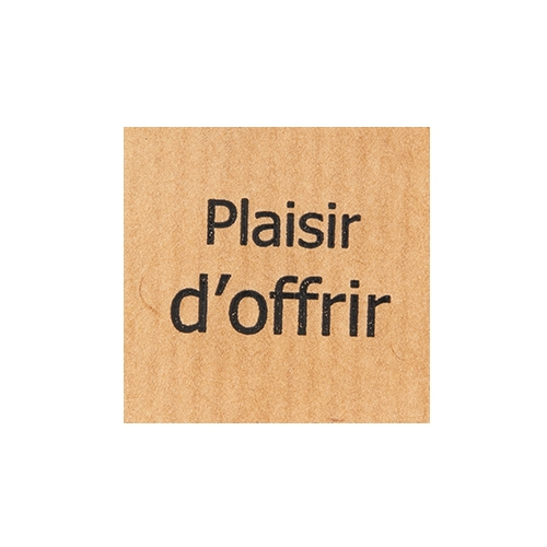 Wish label Plaisir d'offrir kraft black 500pcs