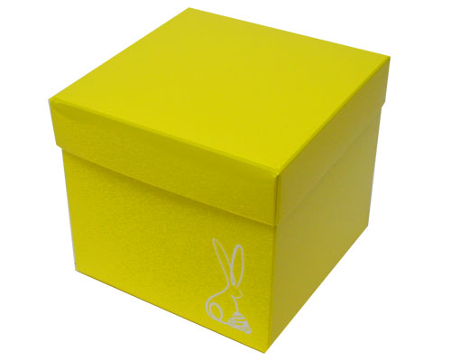 Cubebox Bunny L130xW130x115mm Jaune laqué