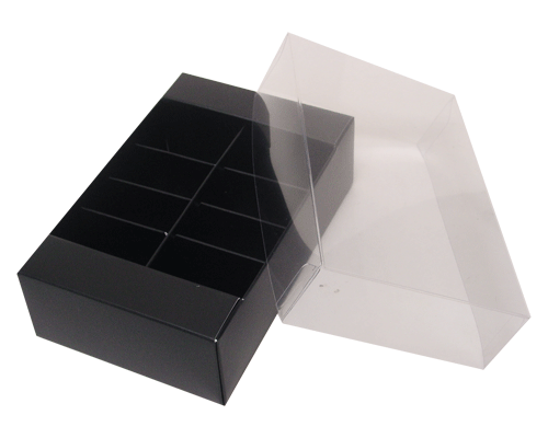 Macaron box 8 division black