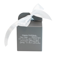 Cubebox handle Small 75x75x75mm happy holidays warmgrey