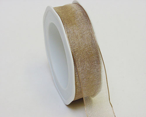 organza N 41 wired edge sand