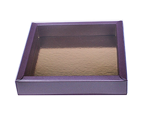 Windowbox 126x126x24mm interior aubergine