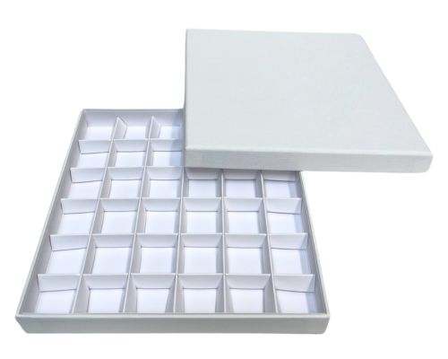 San Remo L204xW204xH31mm + compartments white white