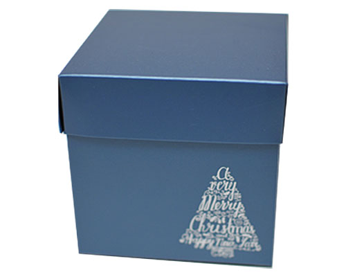 Cubebox Xmas tree 100x100x95mm sea blue