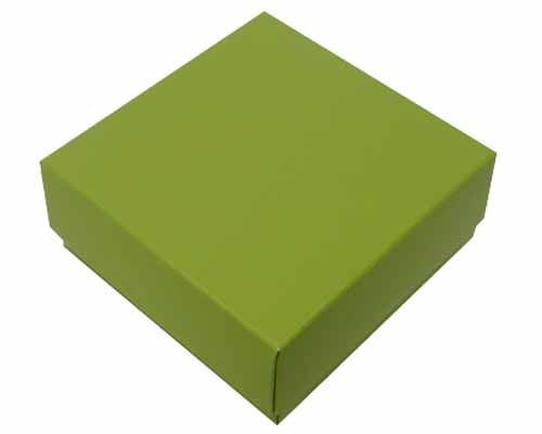 Sleeve-me box without sleeve 93x93x30mm interior kiwi green 