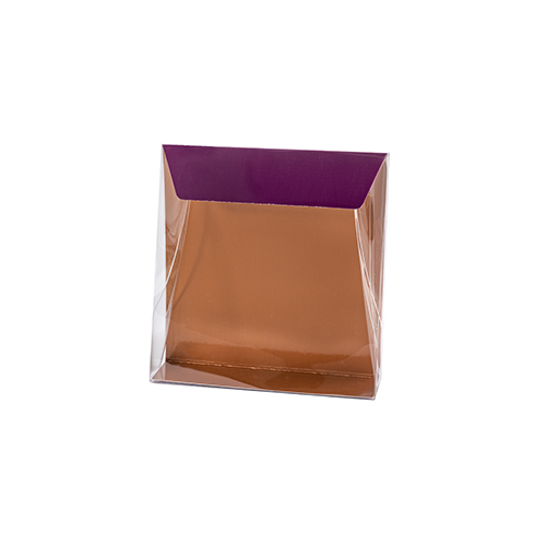 Pochette transparant L100xW50/H110mm Djerba purple copper