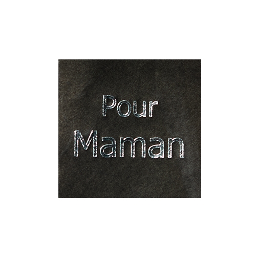 Wish label Pour Maman black silver 500pcs