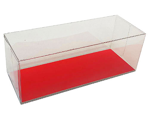Cakebox transparent L220xW80xH80mm strawberry