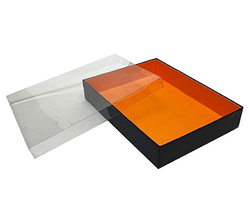 Biscuitbox large L220xW170xH40mm black apricot orange