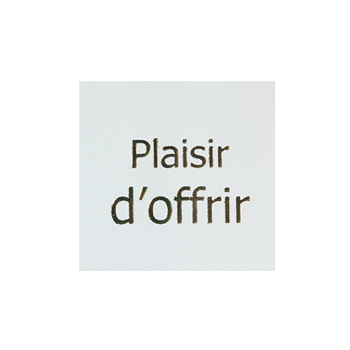 Wish label Plaisir d'offrir white gold 500pcs