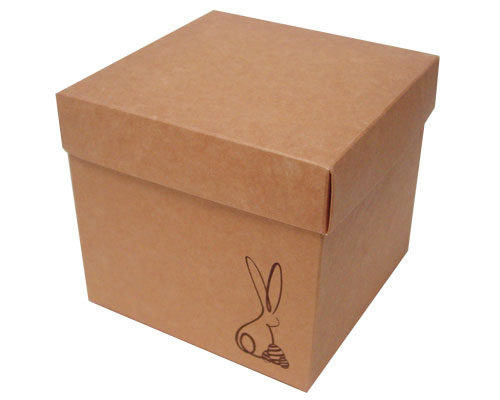 Cubebox Bunny L130xW130x115mm Kraft 