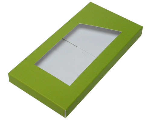 Box for chocolate bar kiwi green