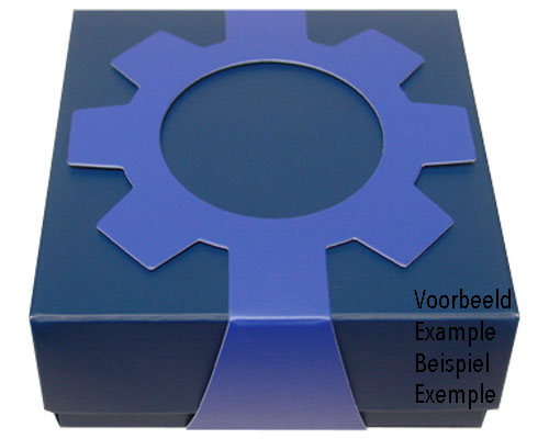 Sleeve-me box without sleeve 93x93x30mm interior blueberryblue 